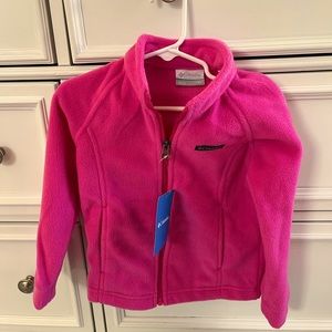 Columbia 4T pink fleece jacket